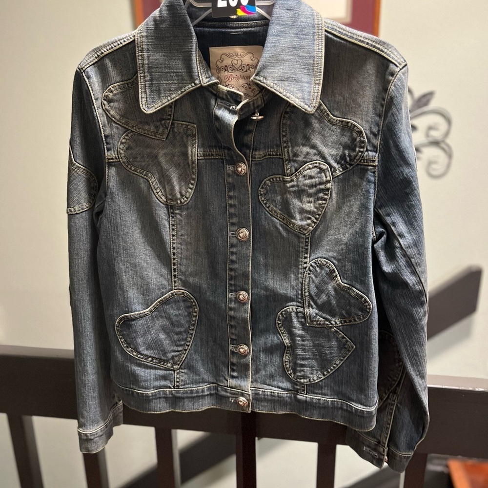 Brighton Blue Denim Hearts Jacket #239DAGO